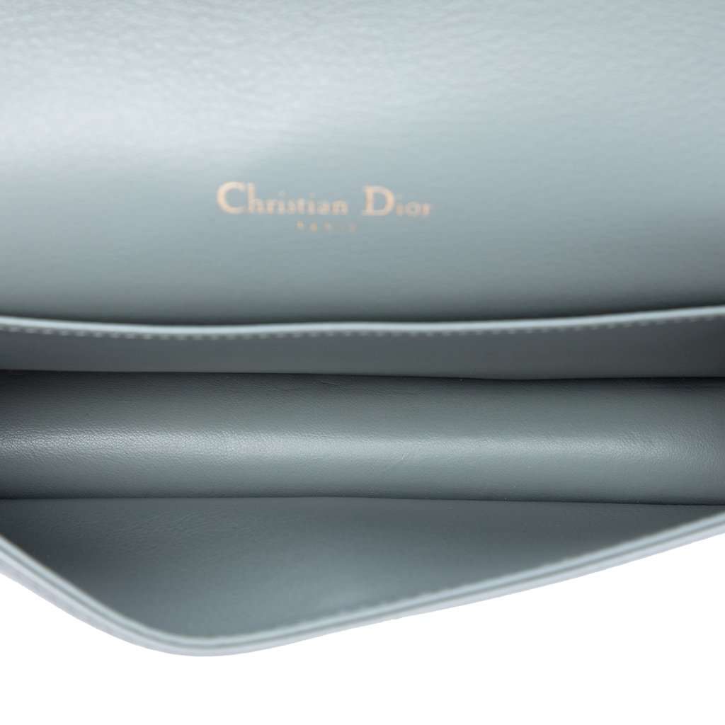 Dior Patent Cannage Lady Dior Pouch with Chain MultiColor Leather Very good - Model View