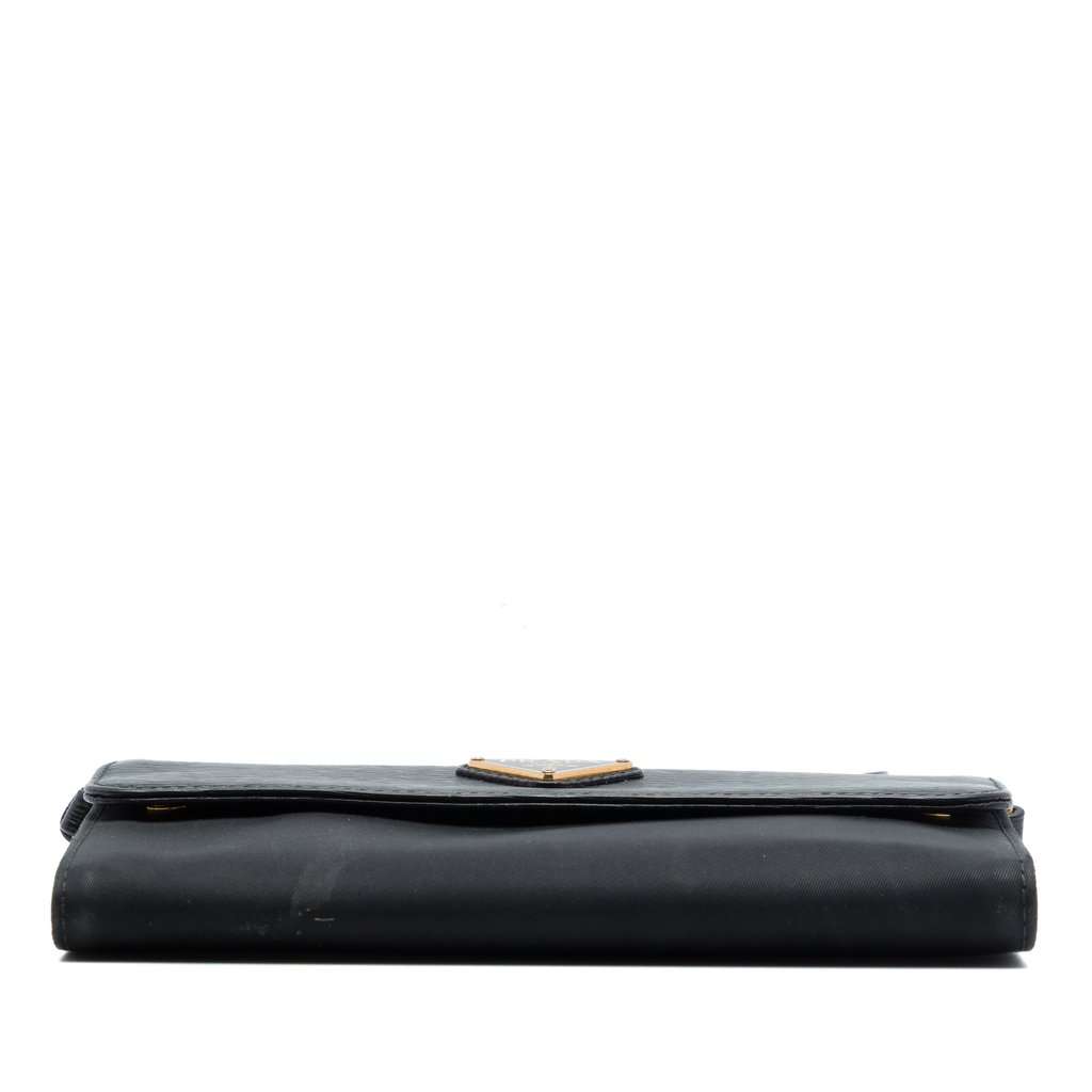 Prada Vitello Move and Tessuto Wallet On Strap Black Very good - Inside View