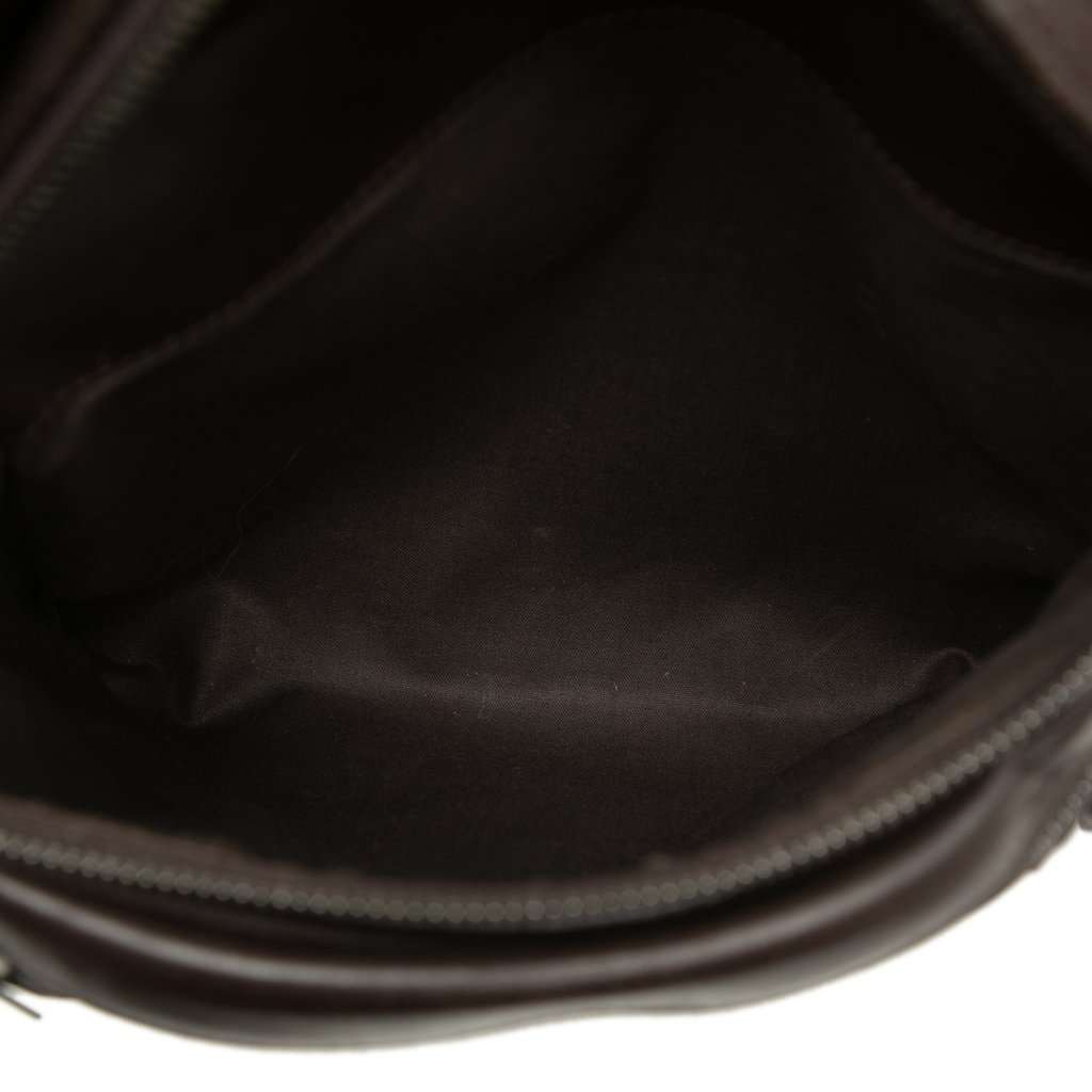 Bottega Veneta Intrecciato Trimmed Nappa Utility Belt Bag Brown Leather Very good condition - Model View