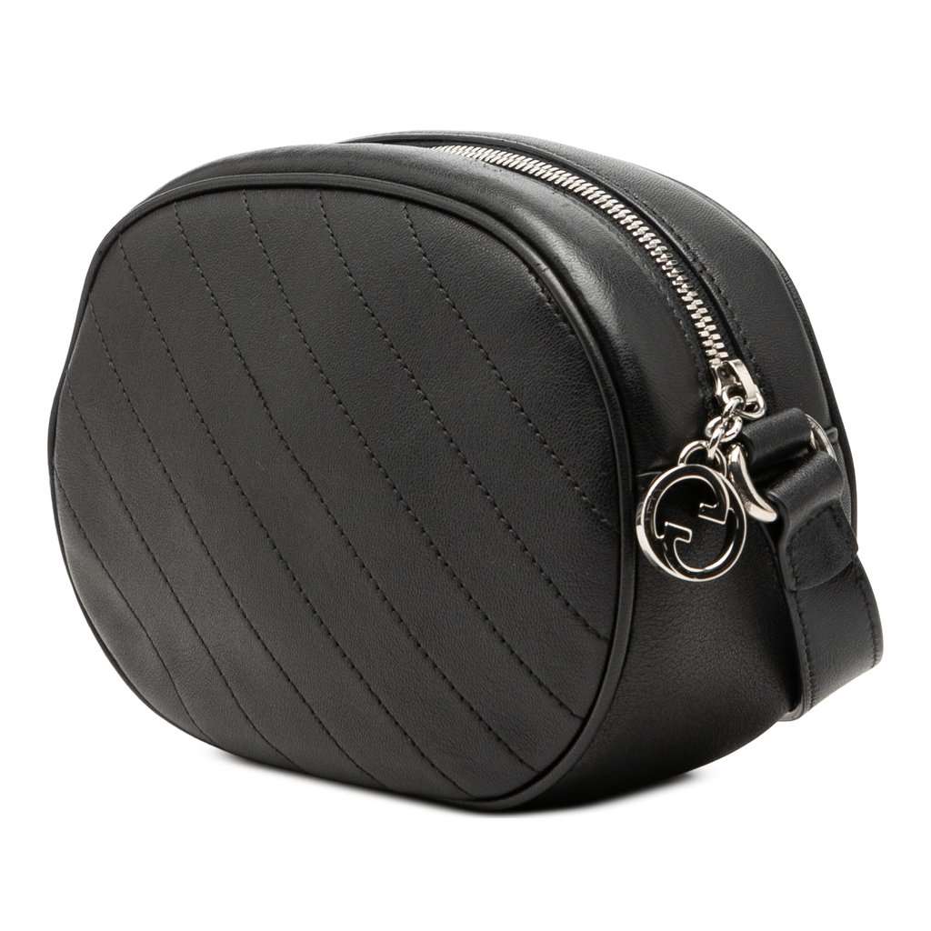 Gucci Mini Matelasse Calfskin Blondie Crossbody Black Leather Very good - Back View