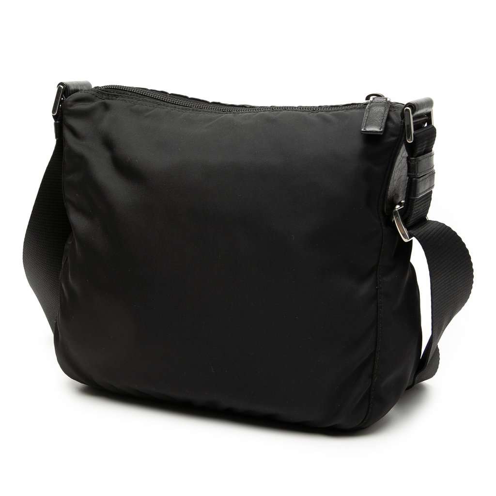 Prada Tessuto Zip Top Crossbody Black Very good condition - Back View