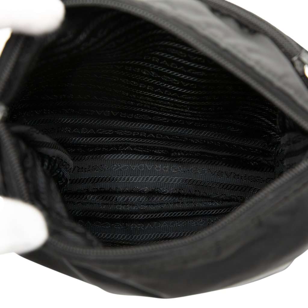 Prada Tessuto Zip Top Crossbody Black Very good condition - Model View