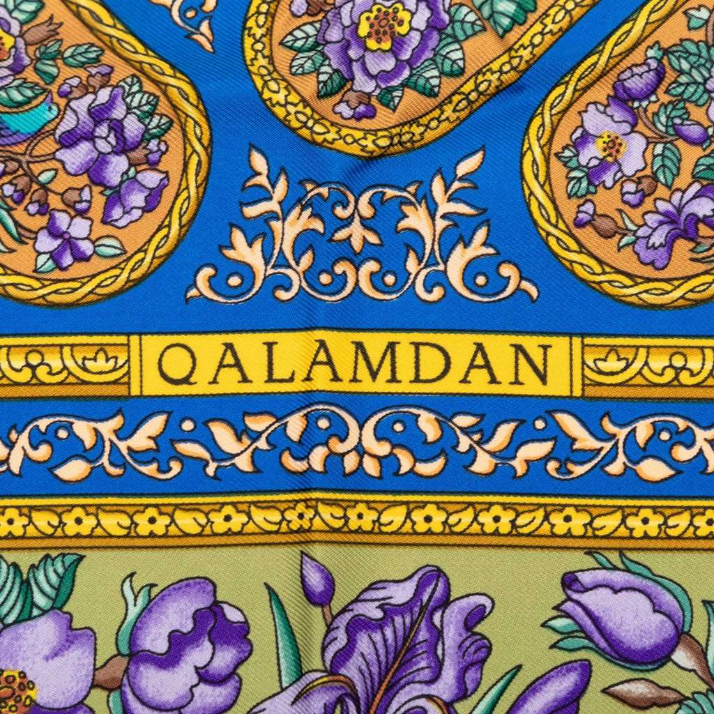 Hermès Qalamdan Silk Scarf 90 MultiColor Very good condition - Inside View