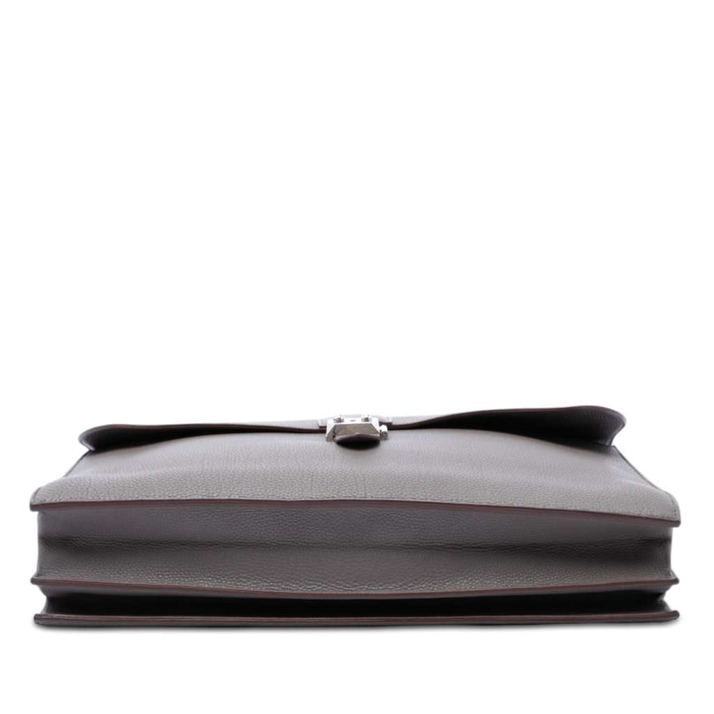 Hermès Togo Sac a Depeches 40 Brown Leather Very good - Inside View