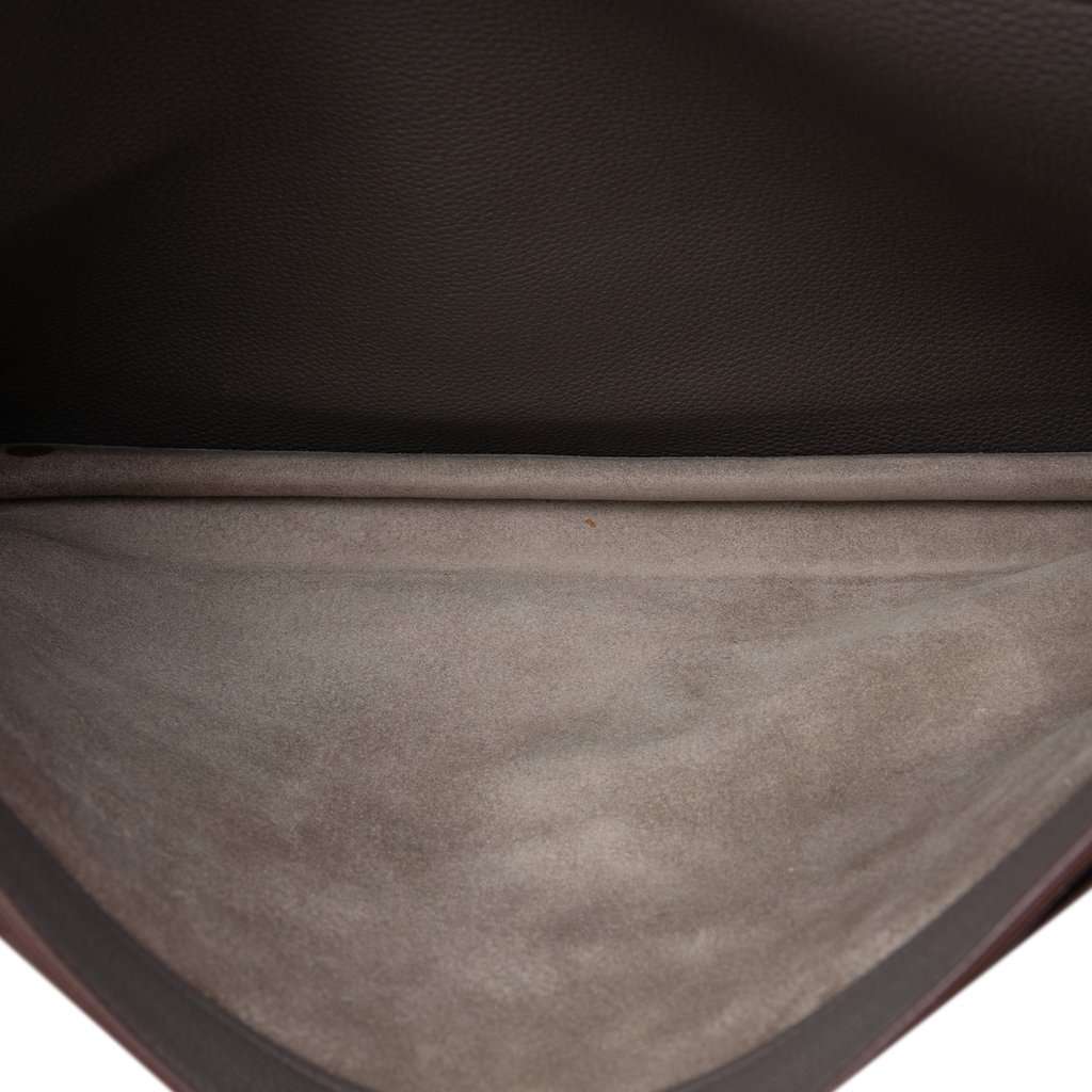 Hermès Togo Sac a Depeches 40 Brown Leather Very good - Model View