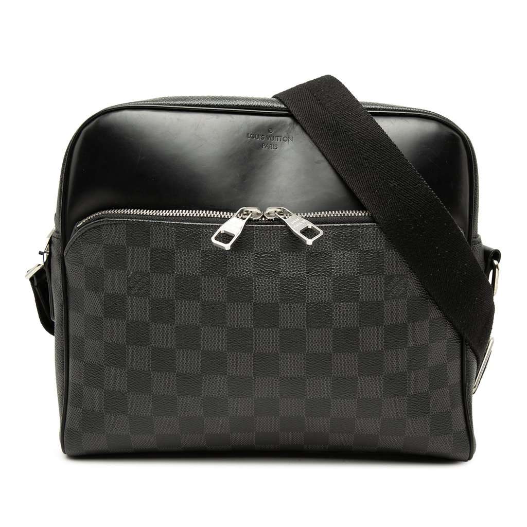 Louis Vuitton Damier Graphite Dayton Reporter MM Black Very good condition - Front View