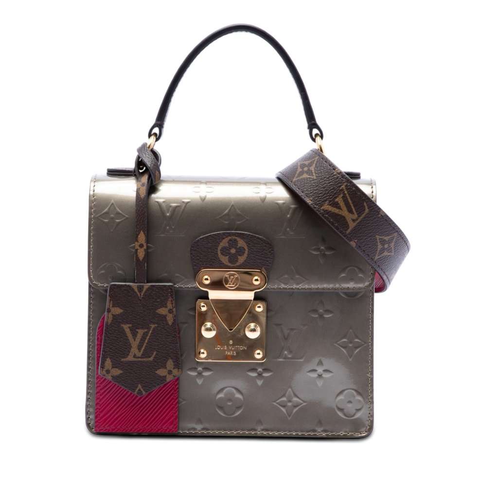 Louis Vuitton Monogram Vernis Spring Street Brown Leather Very good condition - Front View