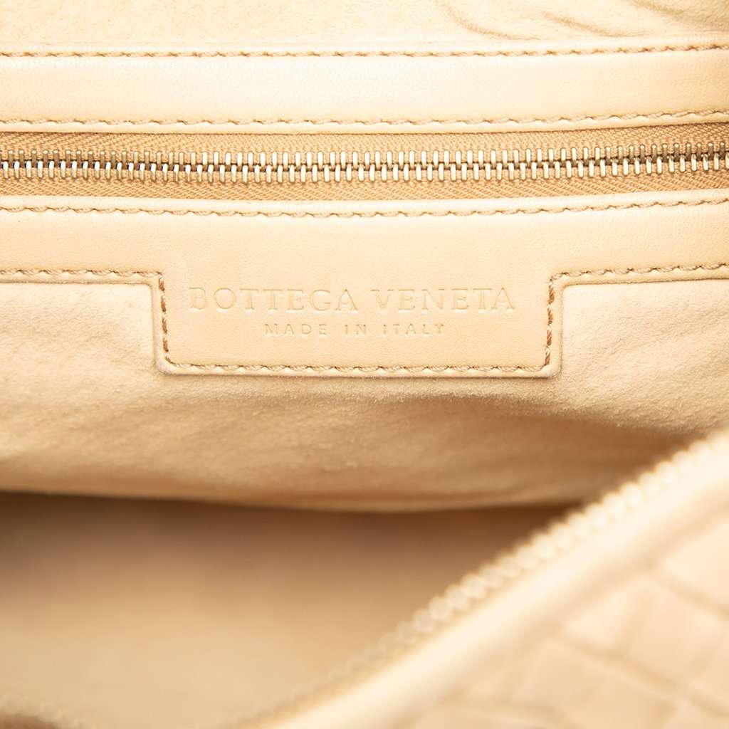 Bottega Veneta Small Nappa Intrecciato Veneta Hobo Beige Leather Good - Box View