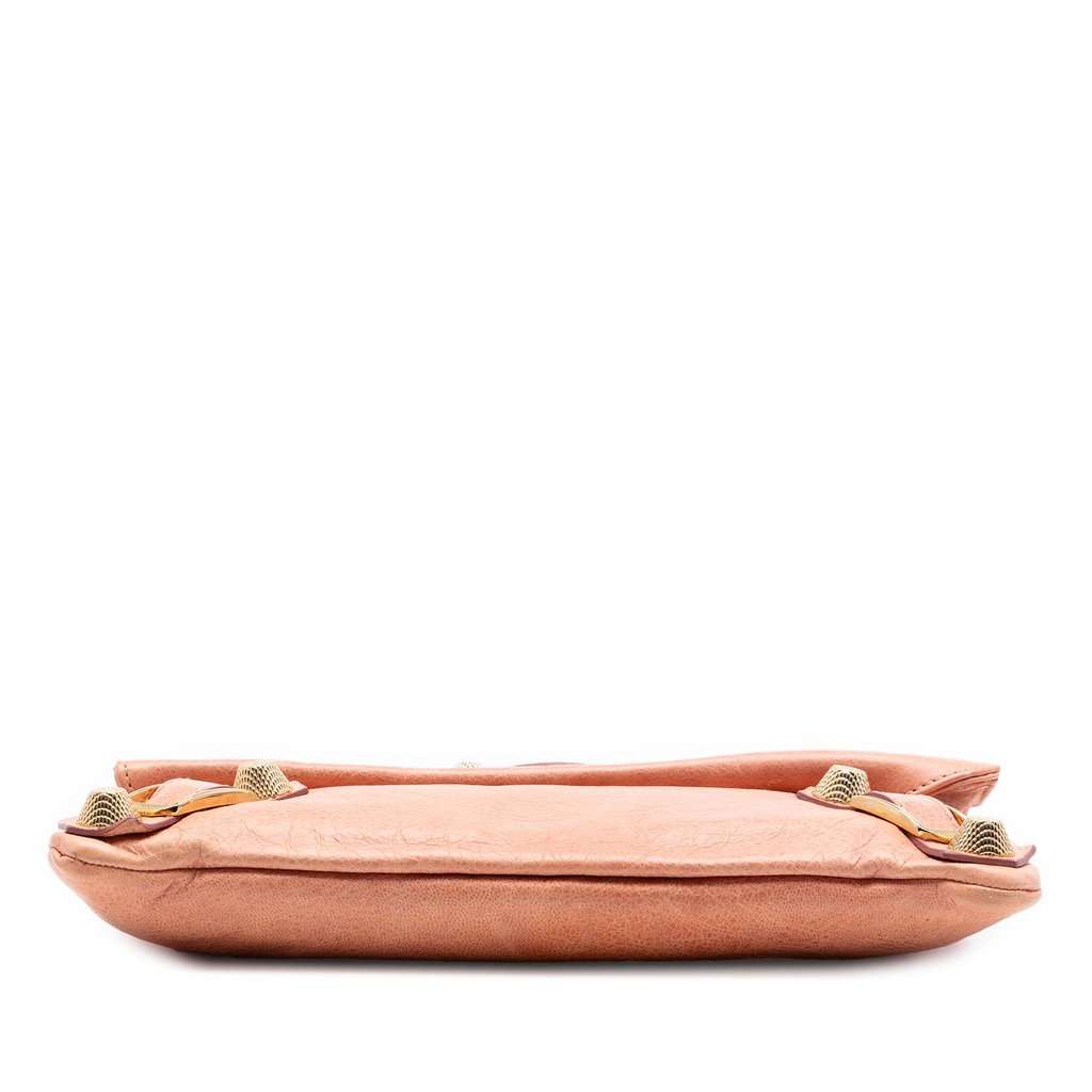 Balenciaga Lambskin Motocross Giant 21 Envelope Clutch Pink Leather Very good condition - Inside View