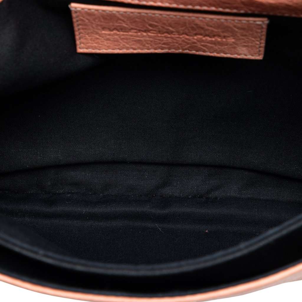 Balenciaga Lambskin Motocross Giant 21 Envelope Clutch Pink Leather Very good condition - Model View