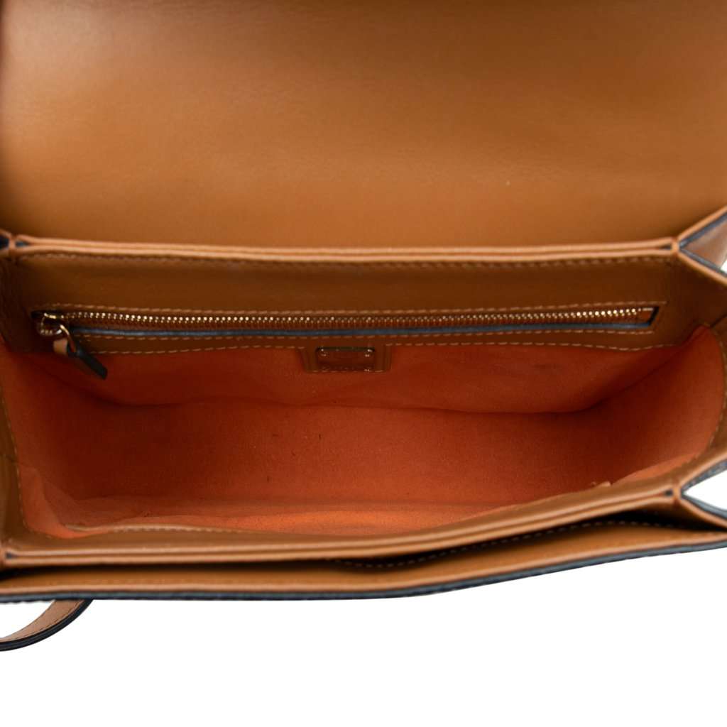 MCM Medium Visetos Coated Canvas Patricia Top Handle Bag Brown Very good - Model View