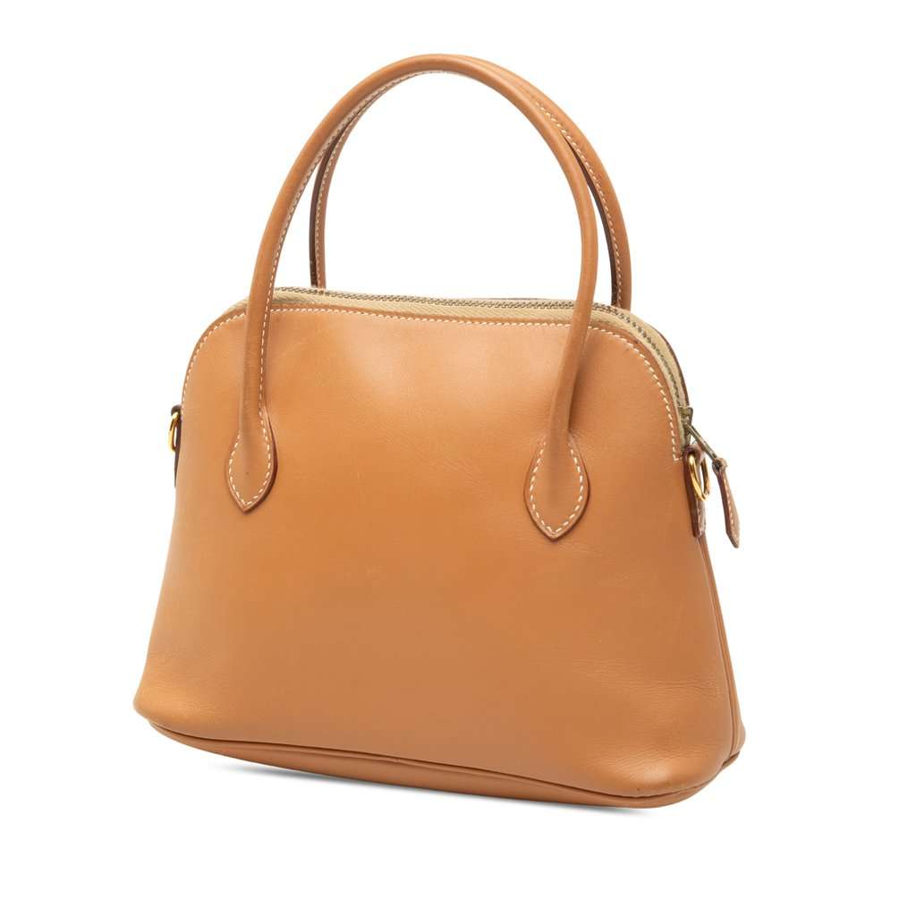 Hermès Mini Box Calf Bolide Brown Leather Very good - Back View