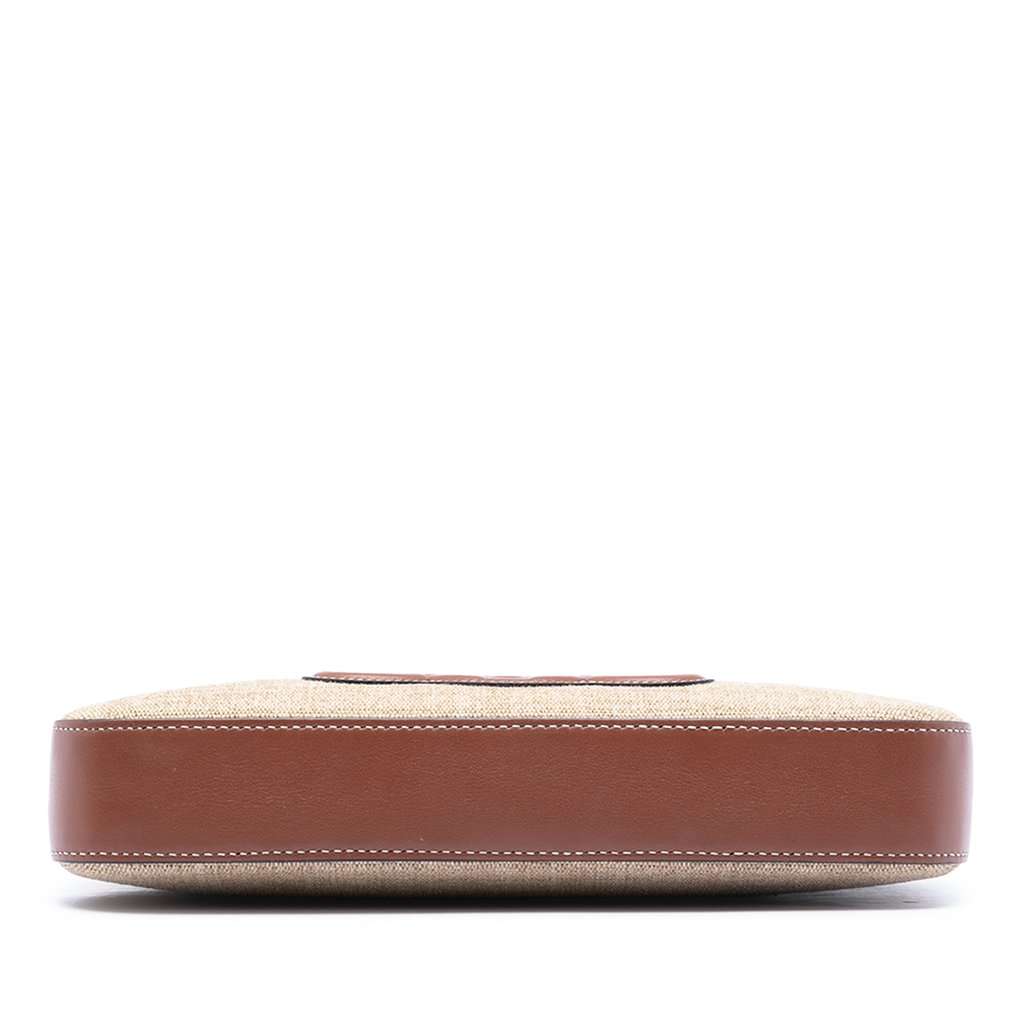 Celine Canvas and Calfskin Cuir Triomphe Camera Shoulder Bag Beige Leather Very good condition - Inside View