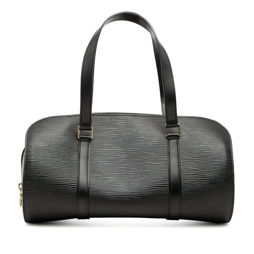 Louis Vuitton Epi Soufflot Black Leather Very good - Front View