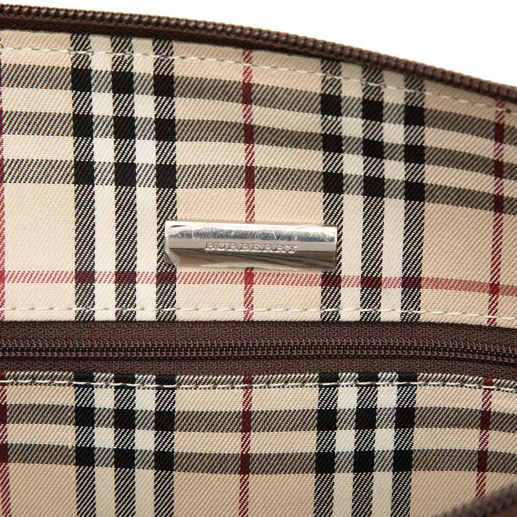 Burberry Leather Dome Handbag Brown Leather Very good condition - Box View