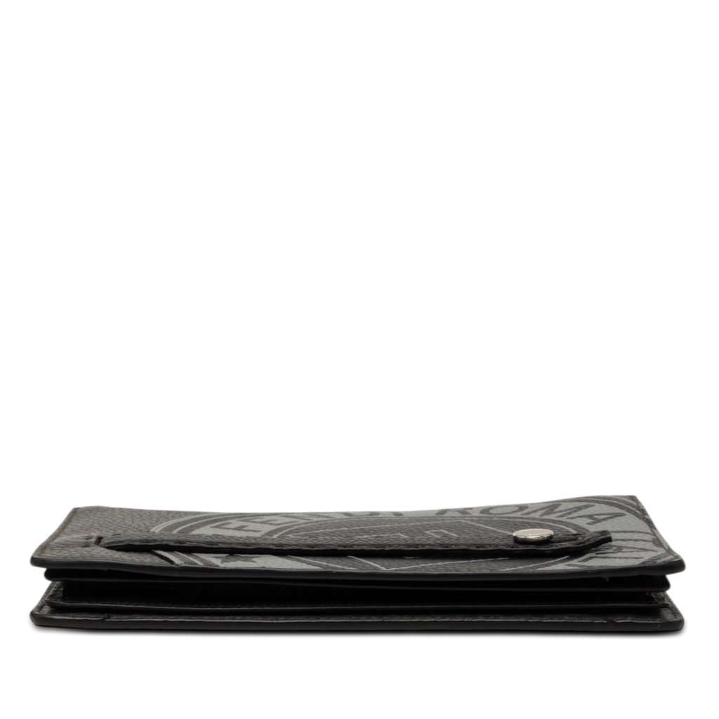 Fendi Grained Leather Roma Selleria Zip Clutch Black Leather Very good - Inside View