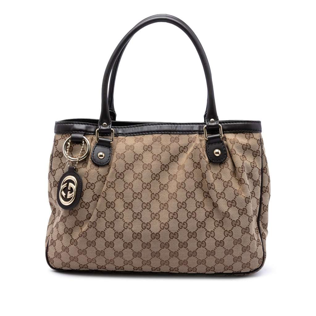 Gucci GG Canvas Sukey Tote Beige Very good condition - Front View