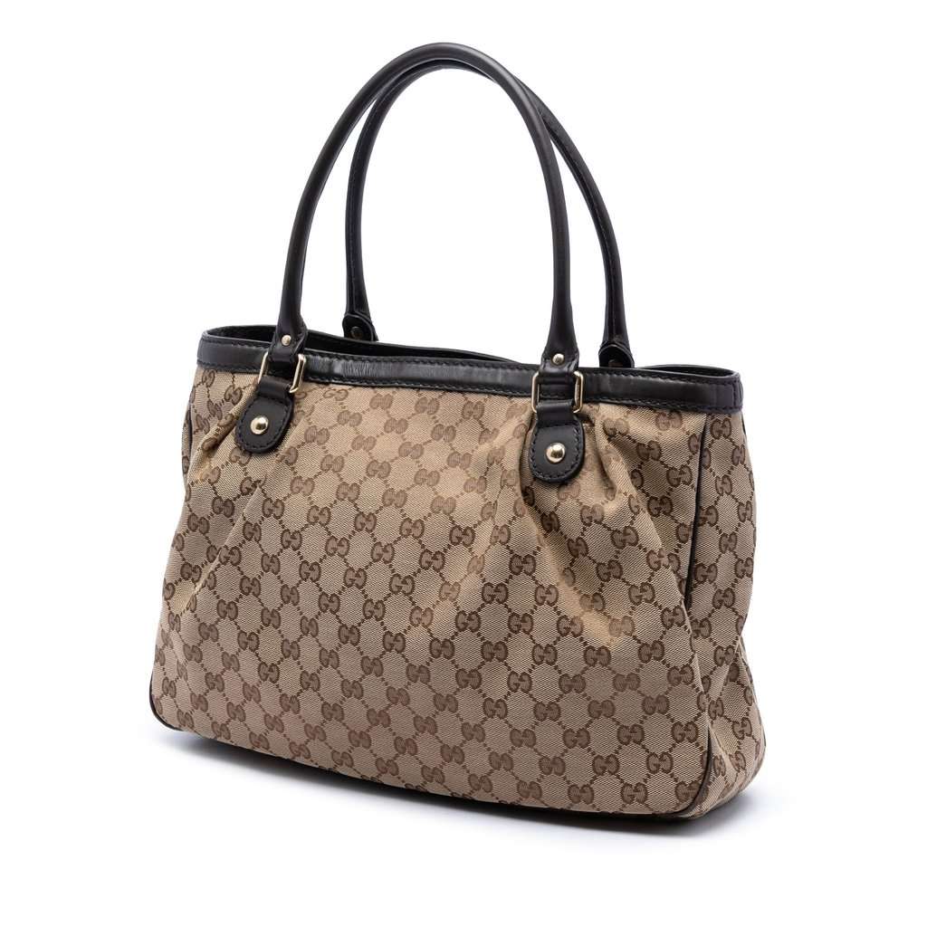 Gucci GG Canvas Sukey Tote Beige Very good condition - Back View