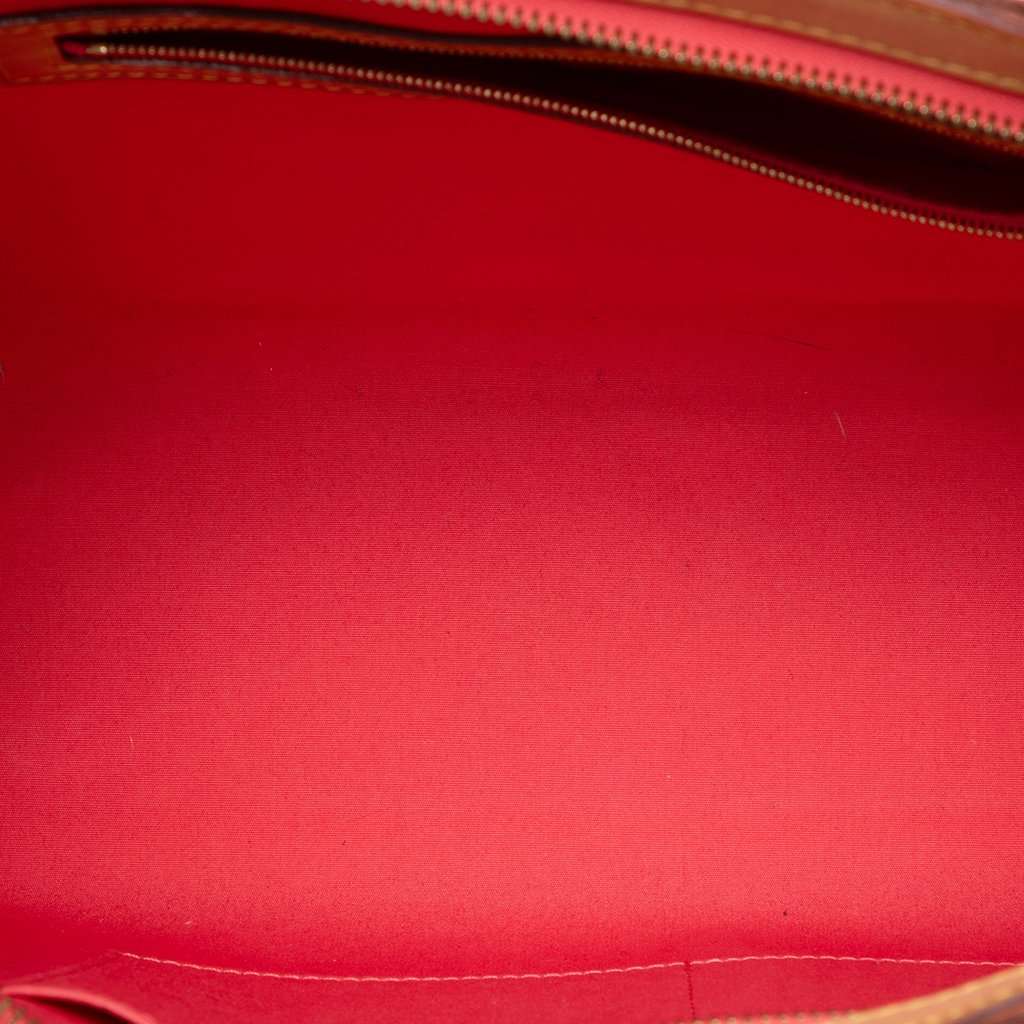 Louis Vuitton Monogram Vernis Brea MM Orange Leather Very good - Model View