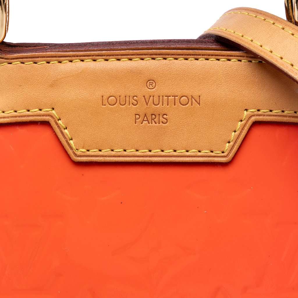 Louis Vuitton Monogram Vernis Brea MM Orange Leather Very good - Box View