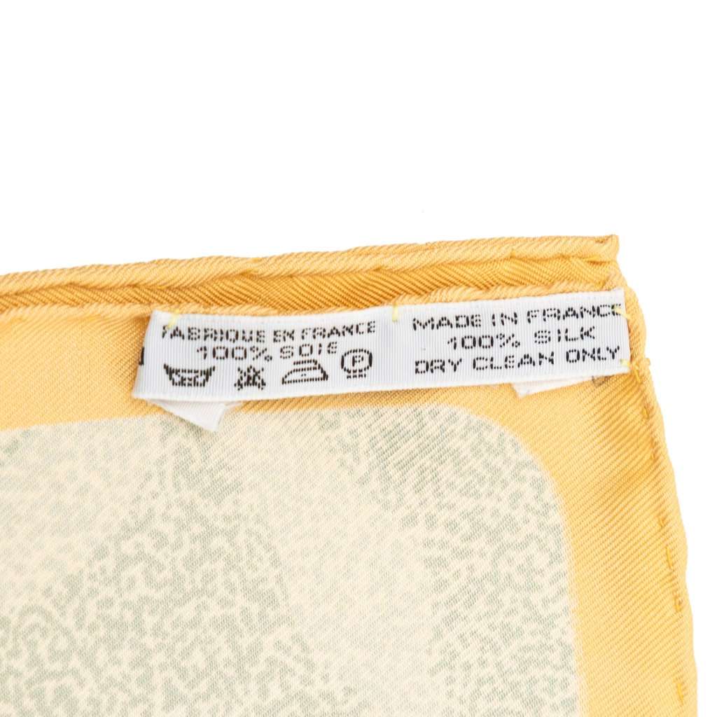 Hermès Peintre Du Cheval Silk Scarf 90 Beige Very good - Model View