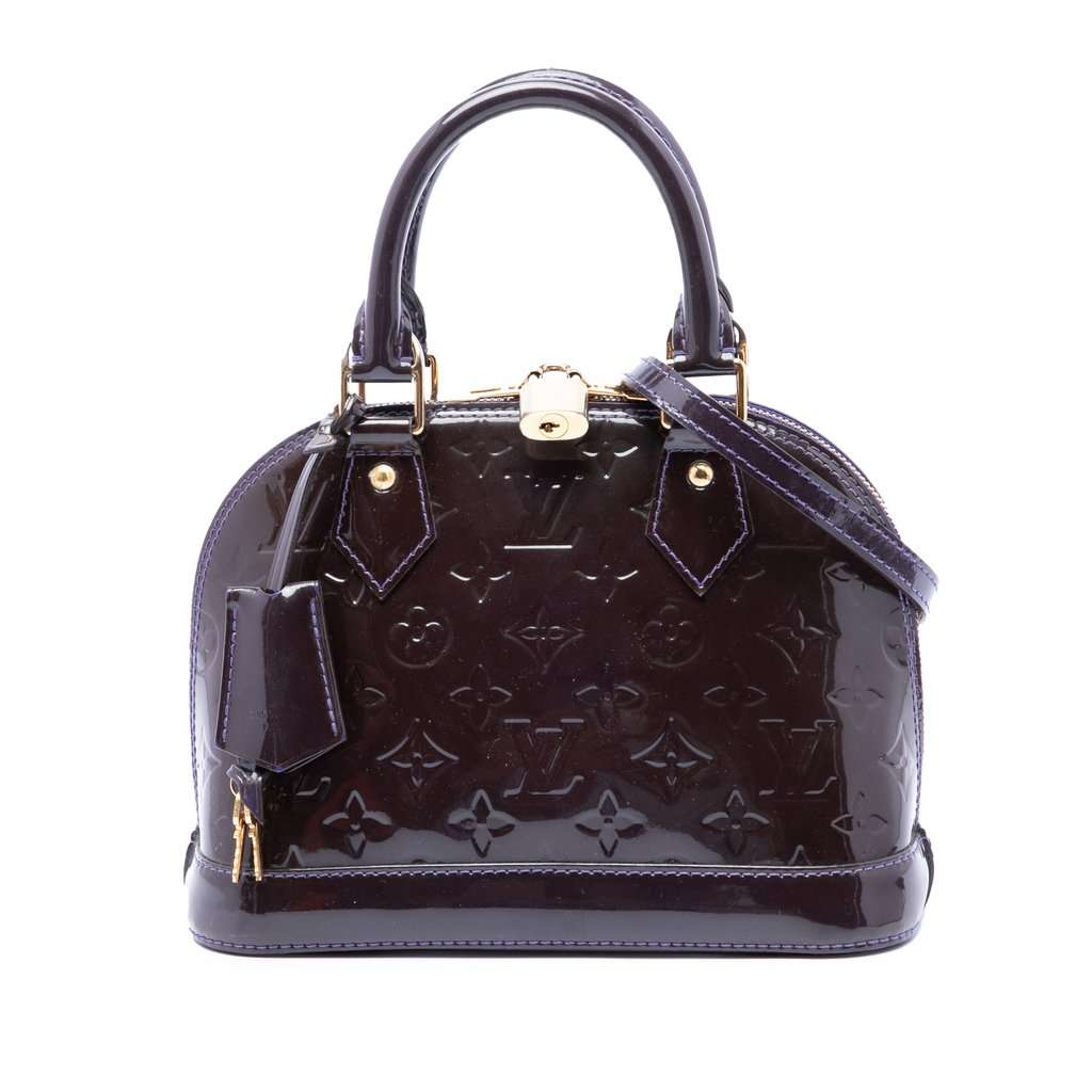 Louis Vuitton Monogram Vernis Alma BB Purple Leather Very good - Front View