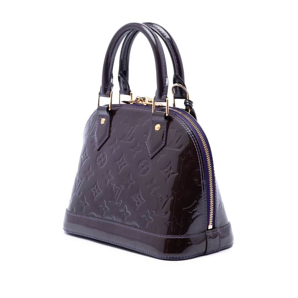 Louis Vuitton Monogram Vernis Alma BB Purple Leather Very good - Back View