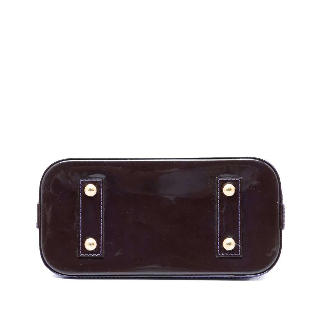 Louis Vuitton Monogram Vernis Alma BB Purple Leather Very good - Inside View