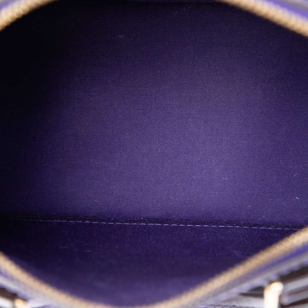 Louis Vuitton Monogram Vernis Alma BB Purple Leather Very good - Model View