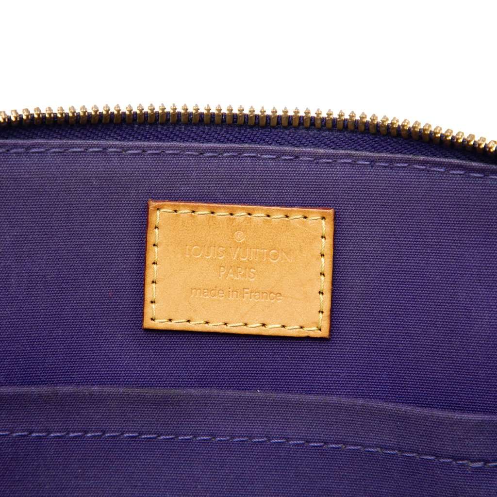 Louis Vuitton Monogram Vernis Alma BB Purple Leather Very good - Box View