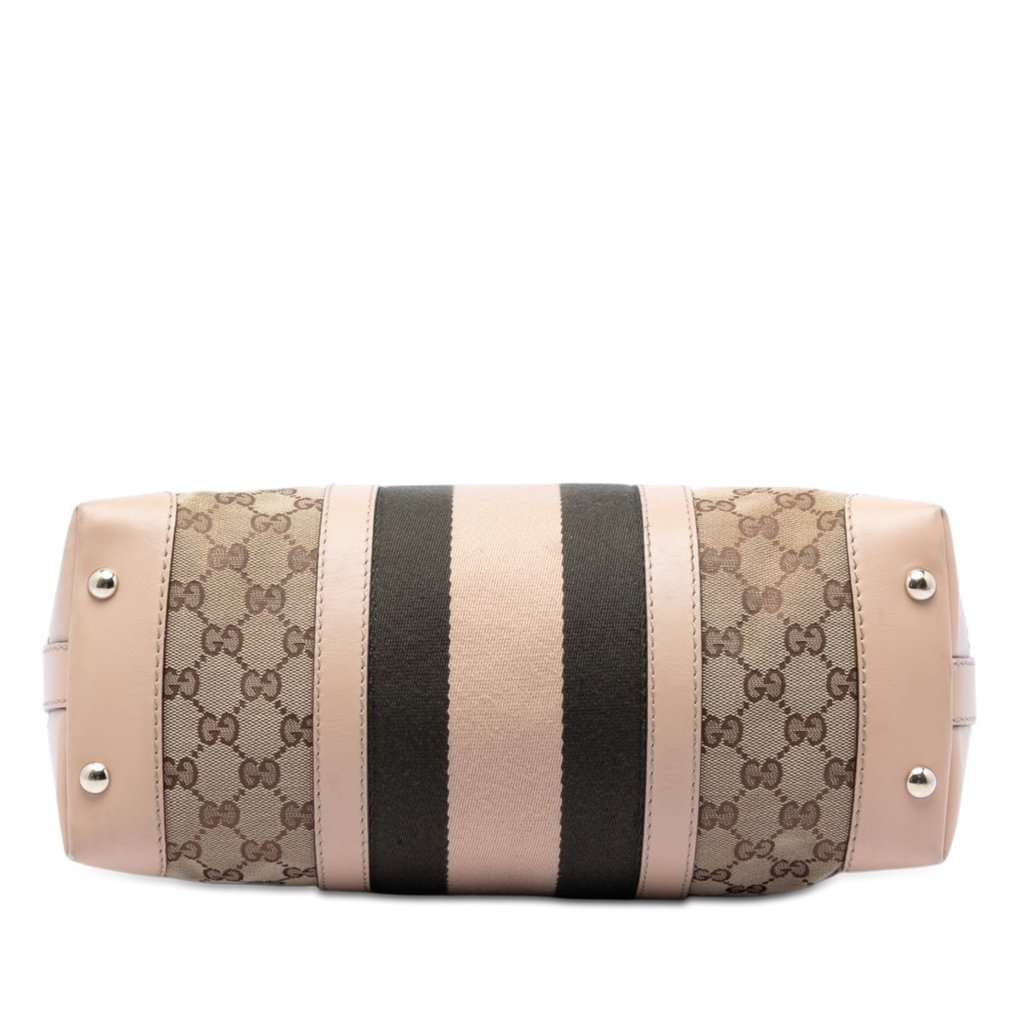 Gucci Medium GG Canvas Web Shoulder Bag Beige Very good condition - Inside View