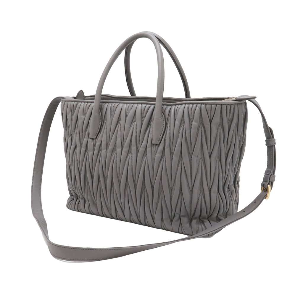 Miu Miu Matelasse Nappa Satchel MultiColor Leather Very good condition - Back View