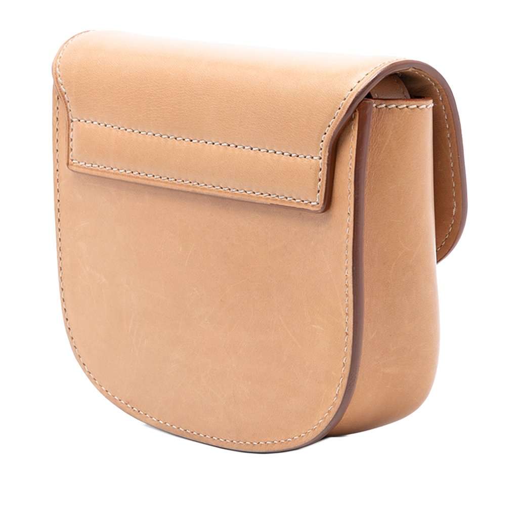 Saint Laurent Small Leather Kaia Crossbody Brown Leather Very good - Back View