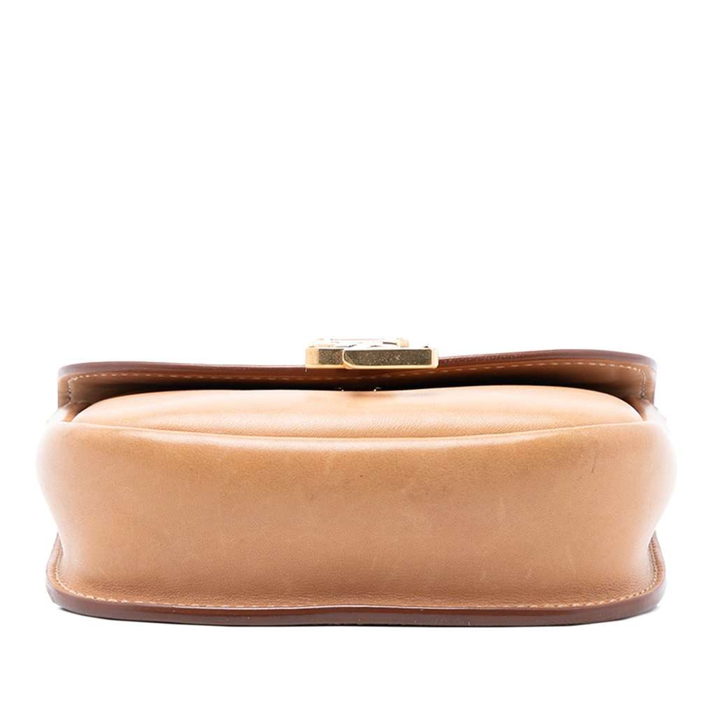 Saint Laurent Small Leather Kaia Crossbody Brown Leather Very good - Inside View