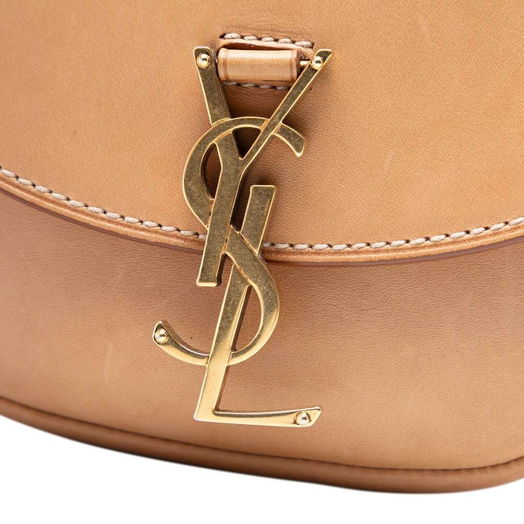 Saint Laurent Small Leather Kaia Crossbody Brown Leather Very good - Box View