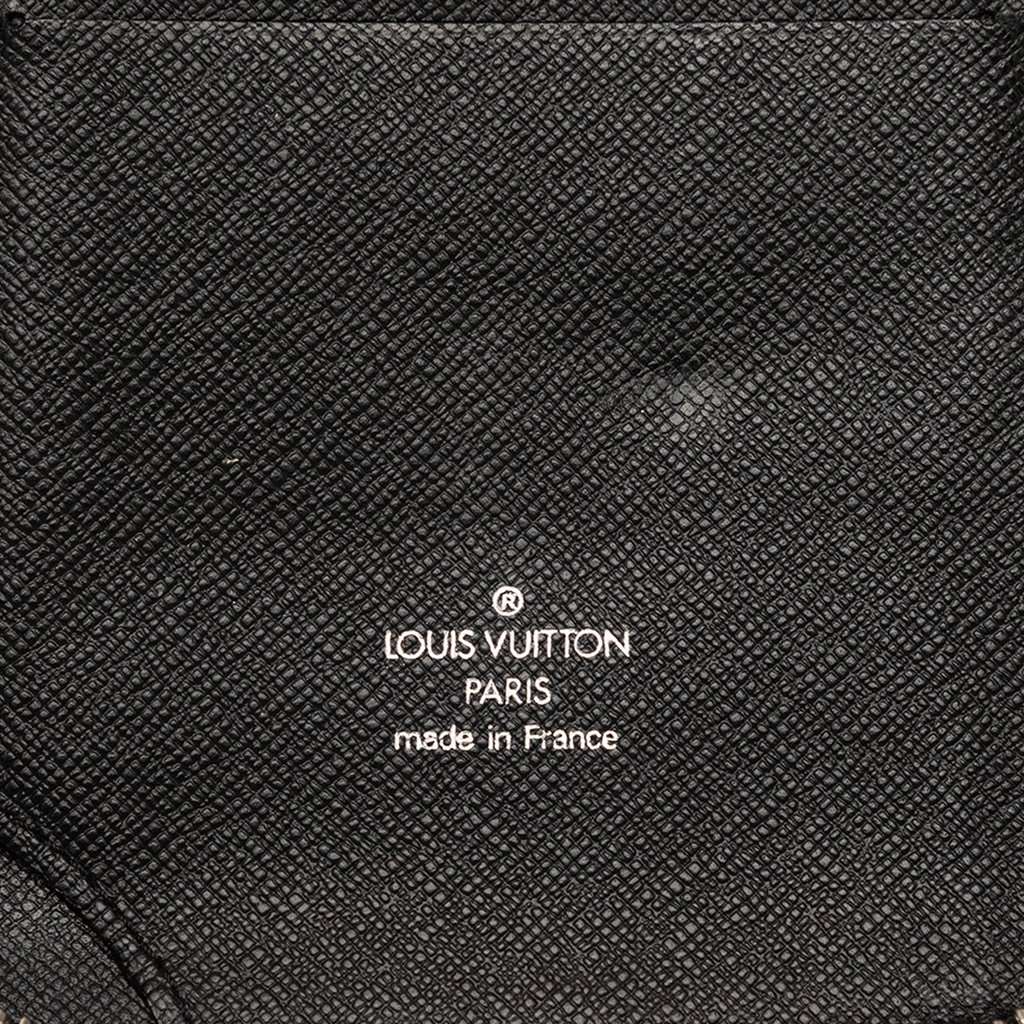 Louis Vuitton Taiga Atoll Organizer Black Leather Very good - Box View
