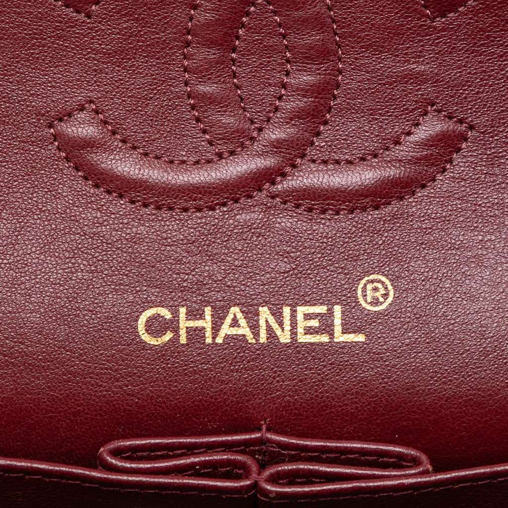 Chanel Small Classic Jersey Double Flap Black Very good condition - Box View