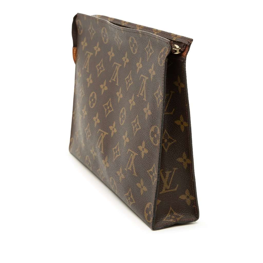 Louis Vuitton Monogram Toiletry Pouch 26 Brown Very good - Back View