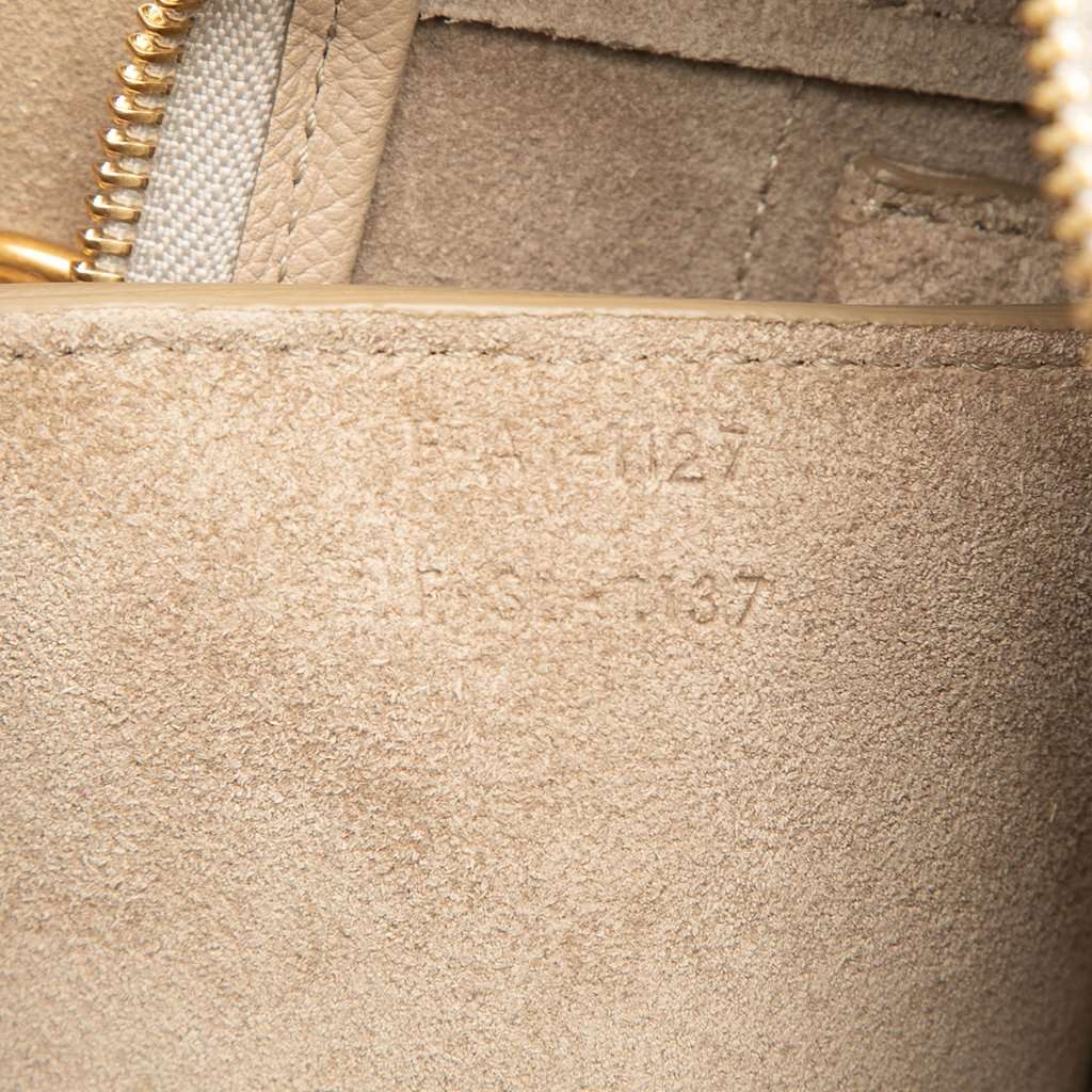 Celine Micro Grained Calfskin Belt Bag Beige Leather Very good condition - Box View