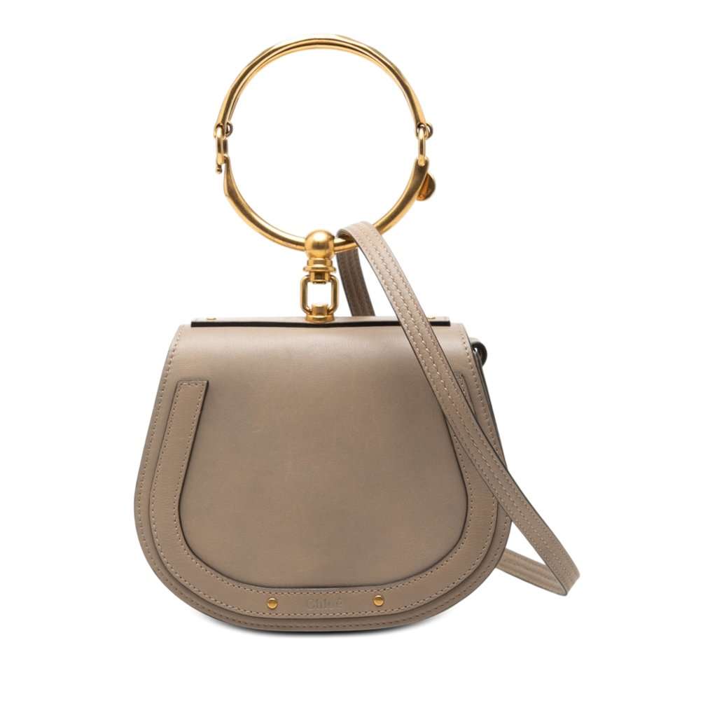 Chloé Small Leather Nile Bracelet Satchel Brown Leather Very good - Front View