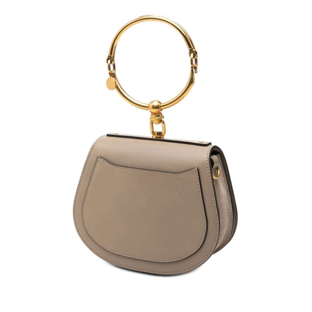 Chloé Small Leather Nile Bracelet Satchel Brown Leather Very good - Back View