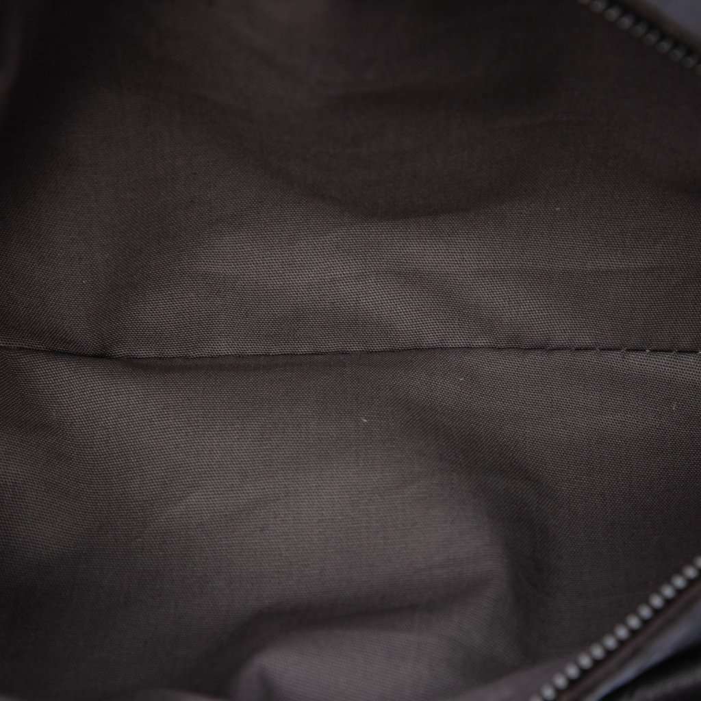 Bottega Veneta Small Calfskin Intrecciomirage Embossed Butterfly Chain Crossbody Black Leather Very good - Model View