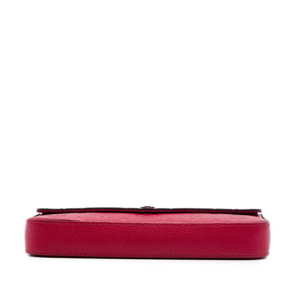 Louis Vuitton Monogram Empreinte Pochette Felicie Red Leather Very good - Inside View