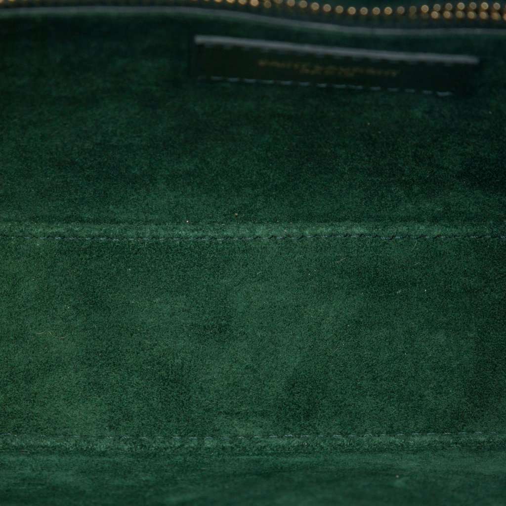 Saint Laurent Smooth Calfskin Le 5 a 7 Green Leather Very good condition - Model View