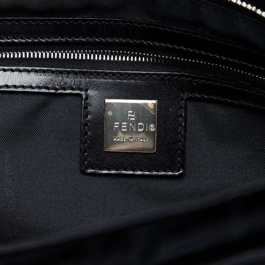 Fendi Zucca Nylon Handbag Black Very good condition - Box View