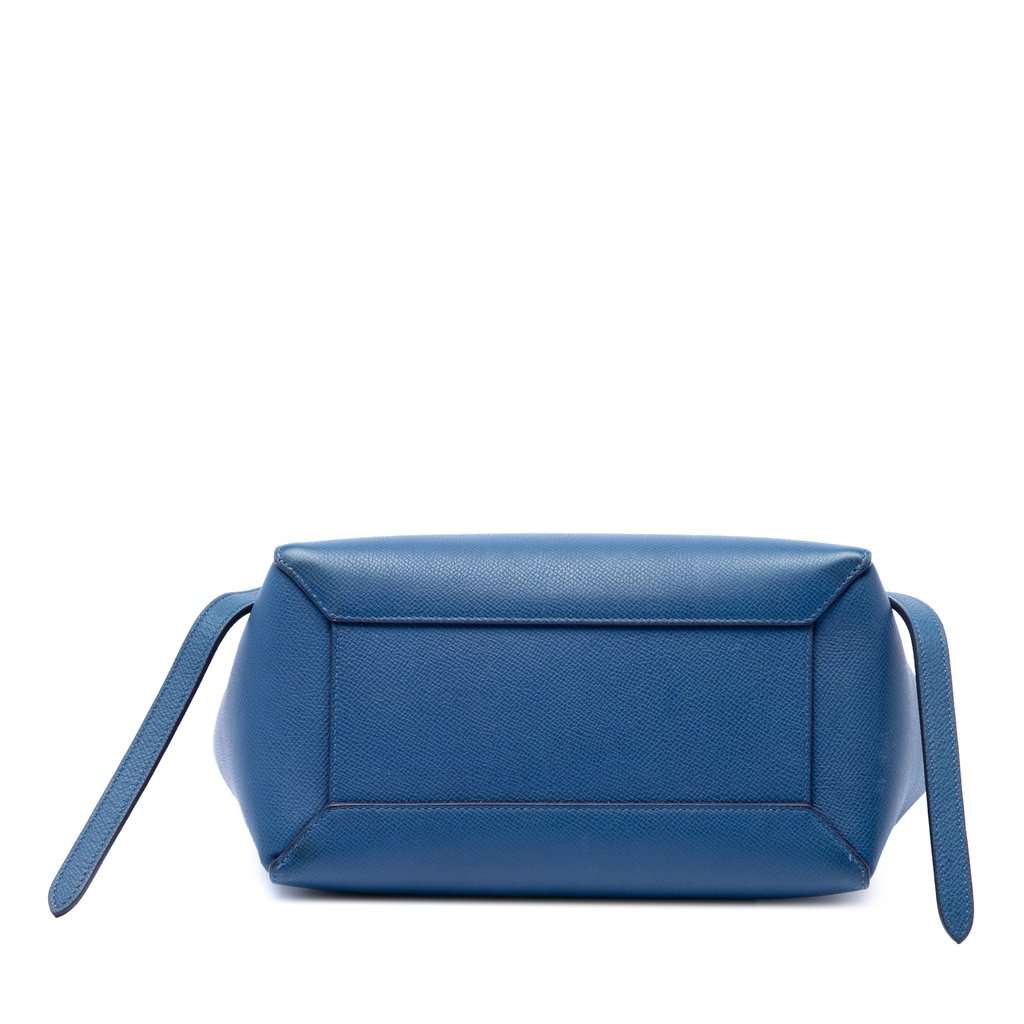 Celine Micro Grained Calfskin Belt Bag Blue Leather Very good - Inside View