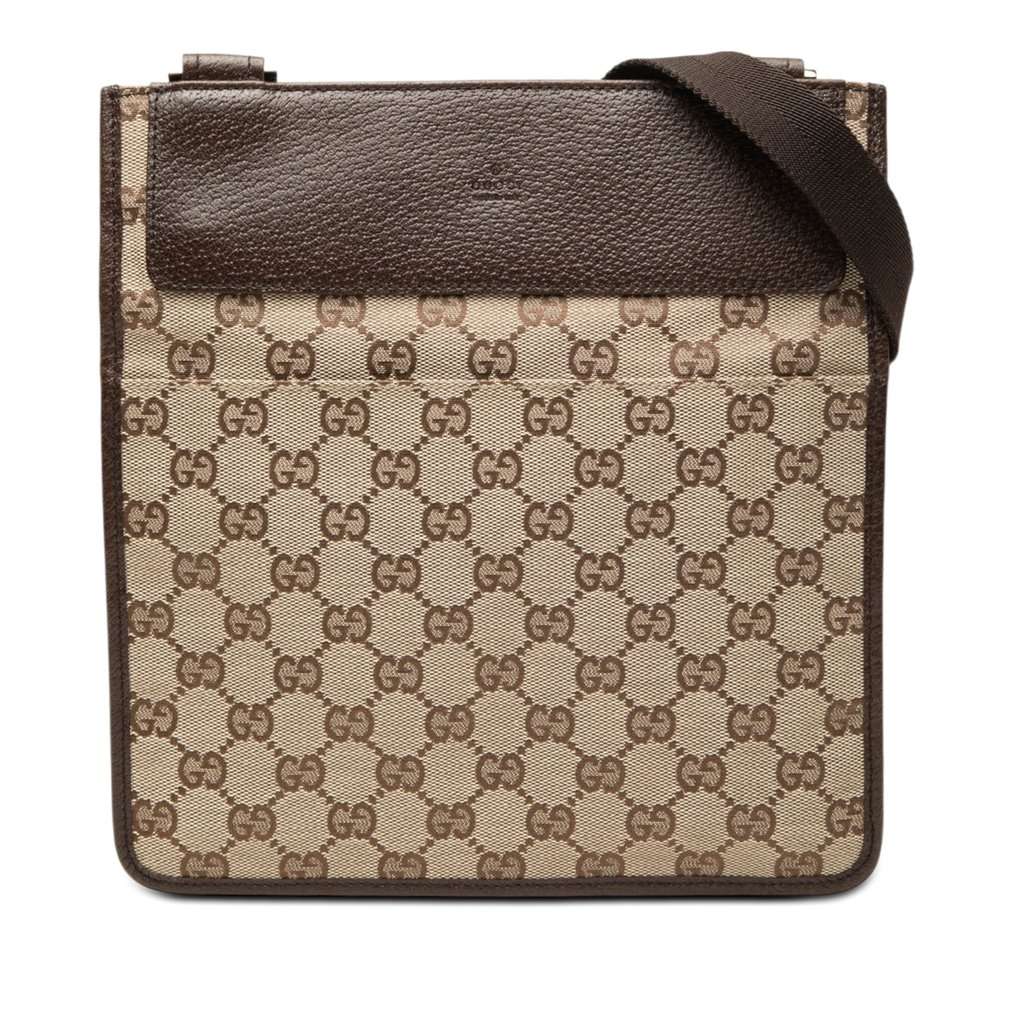 Gucci GG Canvas Crossbody Beige Very good - Front View