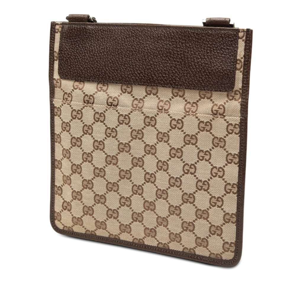 Gucci GG Canvas Crossbody Beige Very good - Back View