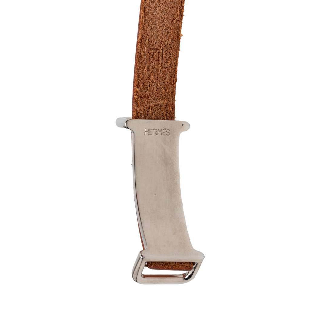 Hermès Swift Api II Triple Tour Wrap Bracelet Brown Leather Very good condition - Model View