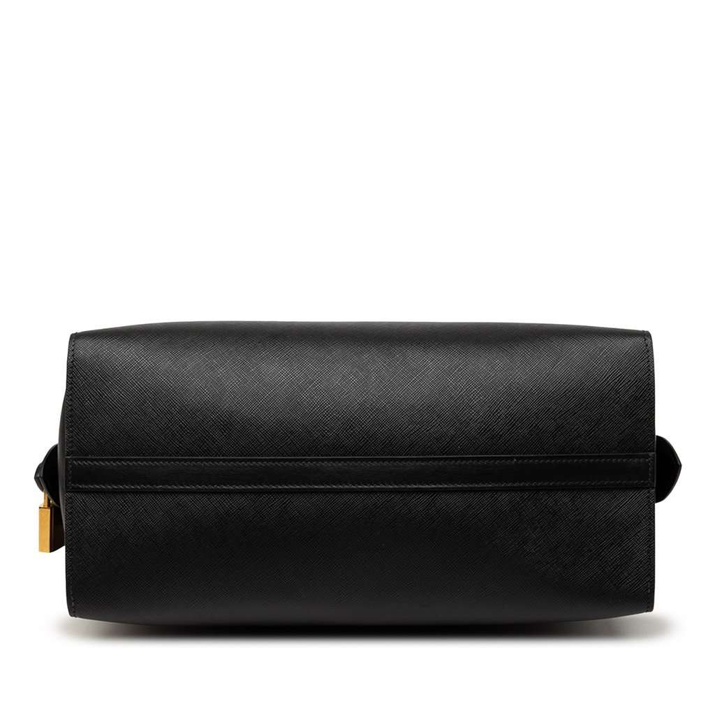 Prada Bicolor Saffiano and City Calf Esplanade Satchel Black Leather Very good - Inside View